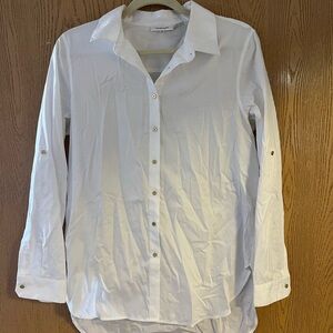 Calvin Klein White Button-Up Shirt